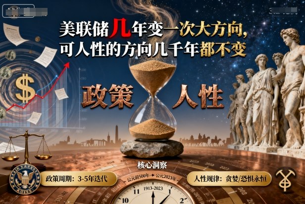 付费文章：美联储几年变一次大方向，可人性的方向几千年都不变-轻资本网
