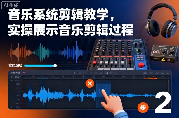 音乐系统剪辑教学，实操展示音乐剪辑过程-轻资本网