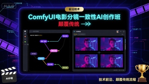 ComfyUI电影分镜一致性AI创作班，前沿技术，颠覆传统-轻资本网