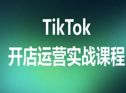 TikTok开店运营实战课程，TK跨境电商实操全流程-轻资本网