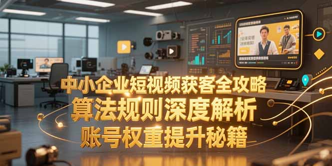 中小企业短视频获客全攻略，算法规则深度解析，账号权重提升秘籍-轻资本网