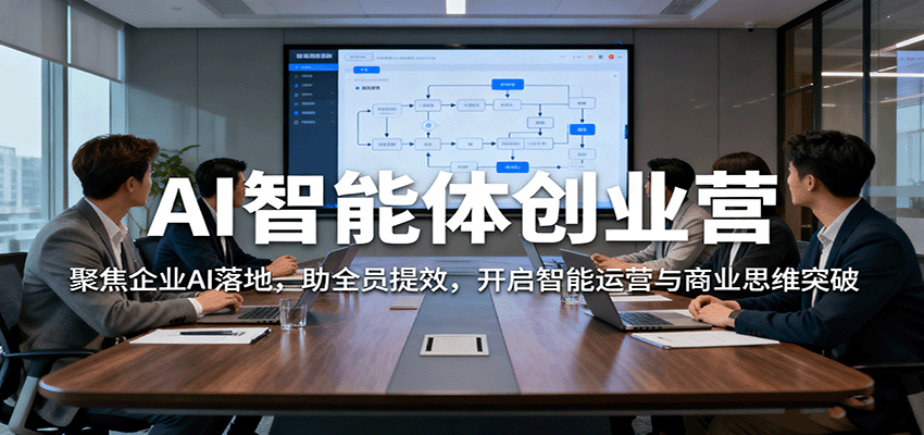 AI智能体创业营：聚焦企业AI落地，助全员提效，开启智能运营与商业思维突破-轻资本网