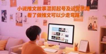 小说推文故事混剪起号及运营思路，看了做推文可以少走弯路-轻资本网