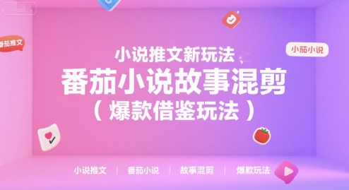 小说推文新玩法，番茄小说故事混剪(爆款借鉴玩法)-轻资本网