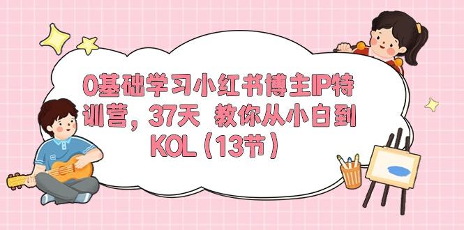 0基础学习小红书博主IP特训营，37天 教你从小白到KOL(13节-轻资本网