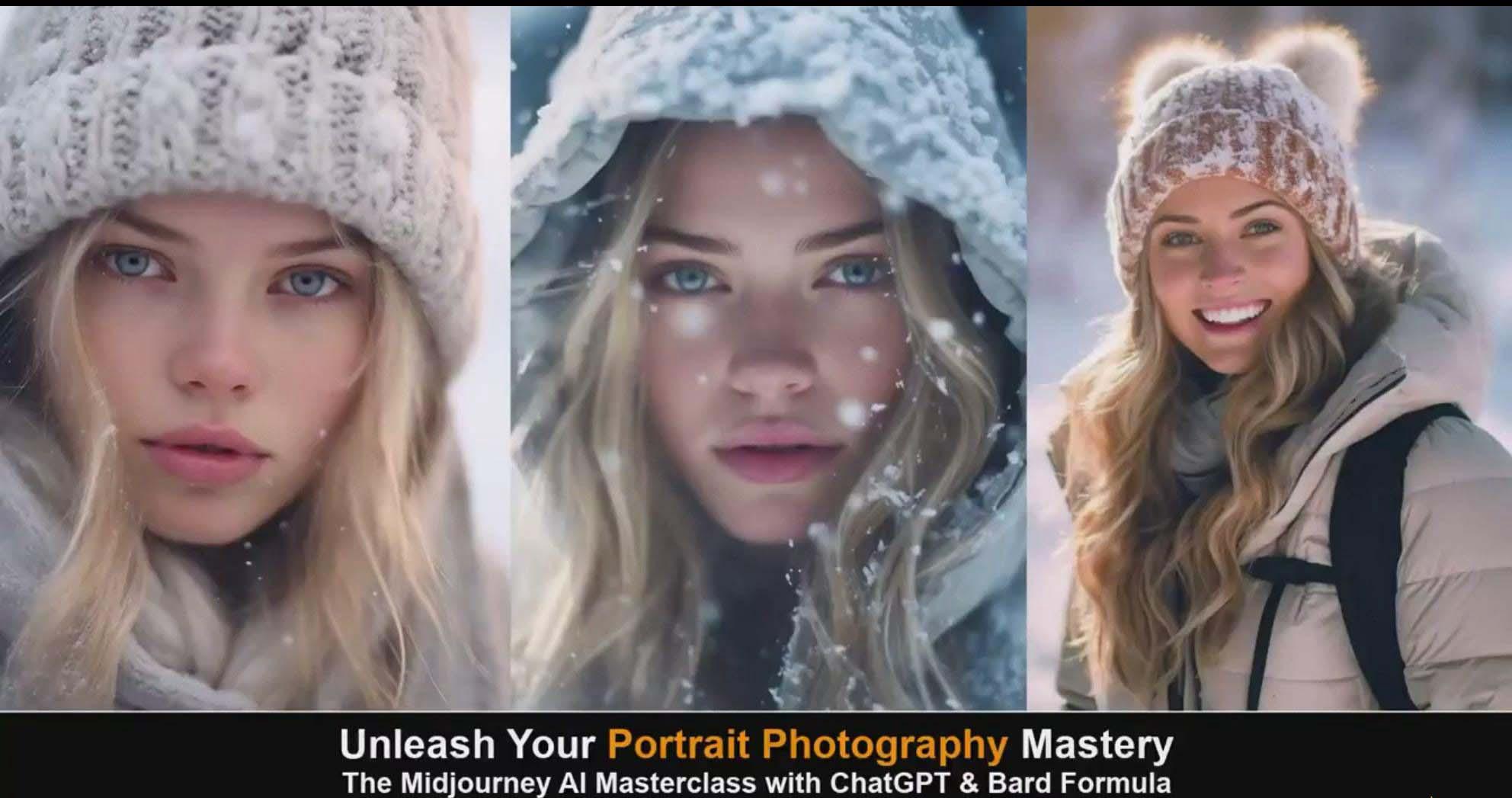 图片[5]-(9312期)Midjourney v5 ChatGPT 和 Bard AI人工智能人像摄影大师班-15节-中英字幕-轻资本网