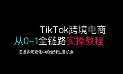 TikTok电商运营从基础到高阶全方位实操-轻资本网
